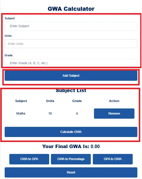Add-subject-to-Calculate-GWA