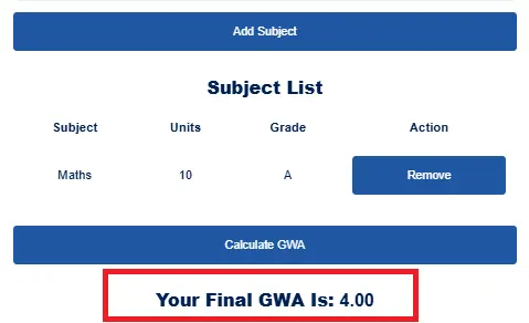 Your-GWA